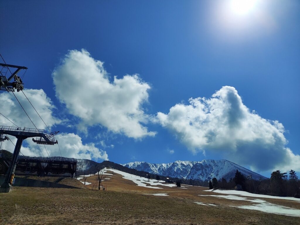 春の大山の画像