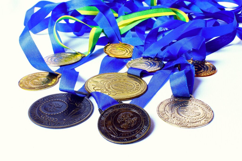 オリンピックメダルの写真